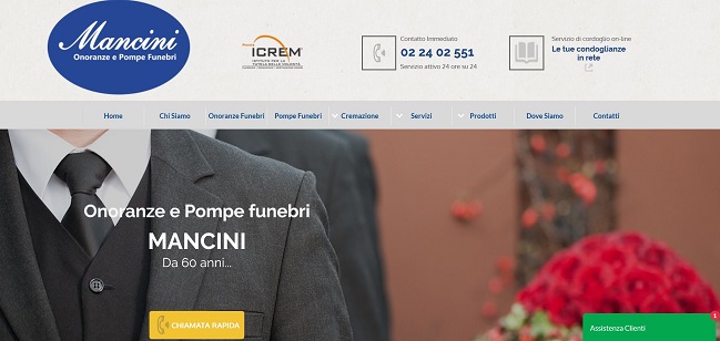 Posizionamento sito Onoranze Funebri Mancini Posizionamento sito Onoranze Funebri Mancini