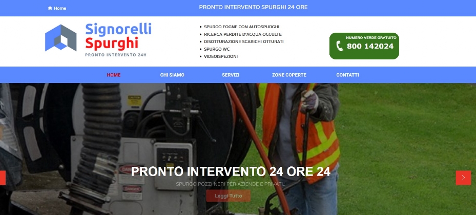 Signorelli spurgo fognature Signorelli spurghi 24 ore